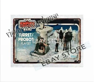 1980 TOY STAR WARS THE EMPIRE STRIKES BACK TURRET PROBOT tin sign room ideas - Picture 1 of 4