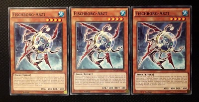 Yu-Gi-Oh! 3x Fischborg-Arzt, DUEA-DE096, Common, 1. Auflage, Deutsch, Excellent - Bild 1 von 4