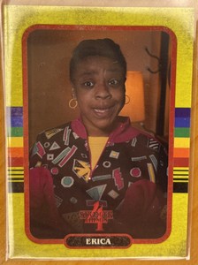 2023 TOPPS STRANGER THINGS SEASON 4 YELLOW PARALLEL ERICA SINCLAIR #10 ZEROCOOL
