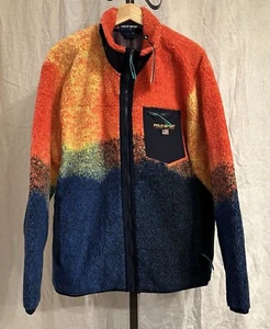 Polo Sport Ralph Lauren Red Rock Ombre Hi Pile Gorpcore Fleece Jacket - Size XL - Picture 1 of 9