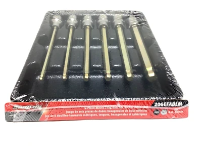 New Snap-on 206EFABLM 3/8" Drive 4 to 10 mm Metric Long Ball Hex Bit Socket Set - Image 1 of 4
