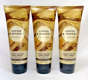 3 Coffee & Whiskey Men's Body Cream Bath & Body Works 8 oz - Picture 1 of 1