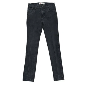 Levi’s 510 Boys Jeans Size 16 28x28 Black Skinny Fit Stretch Denim Pants - Picture 1 of 12