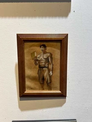 Original Oil Painting on canvas Signed  Artwork 5" x 7" - Image 1 of 2