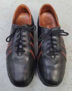 Allen Edmonds Traveler Mens Size 11 EEE Black Leather Casual Trainers - Picture 1 of 9