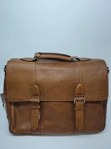 Londinium Barnet Maletín de Cuero Marrón British Belt Company Bolso Mensajero NUEVO - Imagen 1 de 12