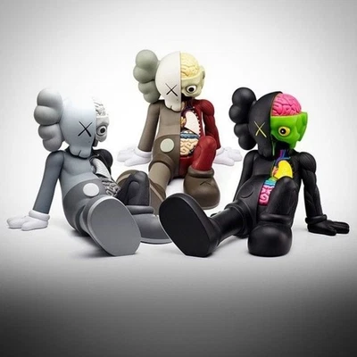 Kaws Companion Figure HalfBody Anatomy Resting  Deco Art Toy Collect Gift 11.6in - Image 1 of 4