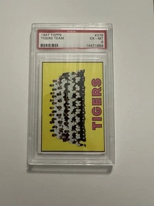 Equipo Tigres #378 PSA Calificado EX-MT 6 (1967 Topps) - Imagen 1 de 6