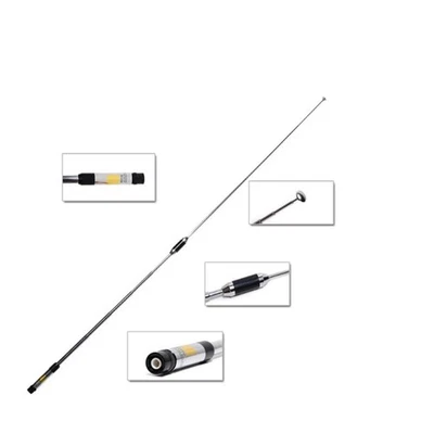 Antena telescópica 1 pieza RH770 doble banda SMA-Macho BNC para Kenwood para BaoFeng Foto 1 de 4