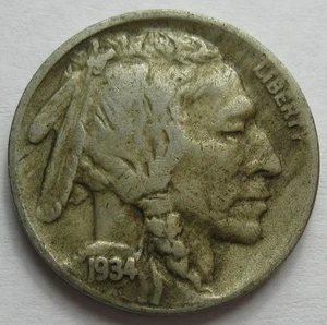 1934-D Büffelnickel -XF- (#109b) - Bild 1 von 2