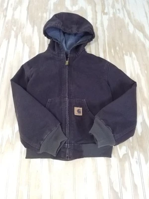 Chaqueta Carhartt Niños Jóvenes M 8 Forrada con Capucha Marrón Oscuro YYJ159 DKB Foto 1 de 4