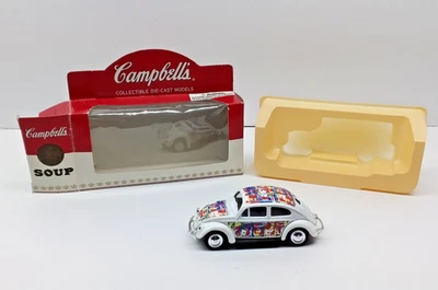 Campbell's 1952 VW Beetle Bug Divided Rear Window 1/64 Diecast Used - Image 1 of 4