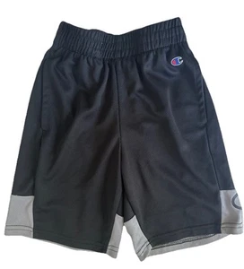 Boy’s Champion Authentic Activewear Shorts Sz 7/8 Inseam 7” black Gray - Picture 1 of 9
