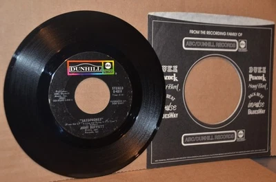 JIMMY BUFFETT: SAXOPHONES & RINGING RINGLING; 1974 DUNHILL NONHIT W.L. PROMO 45 Foto 1 de 2