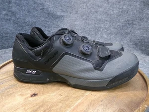 Specialized 2FO Cliplite Boa MTB Shoes Black Gray Cycling Size 11.75 US EU 45.5 - Picture 1 of 12