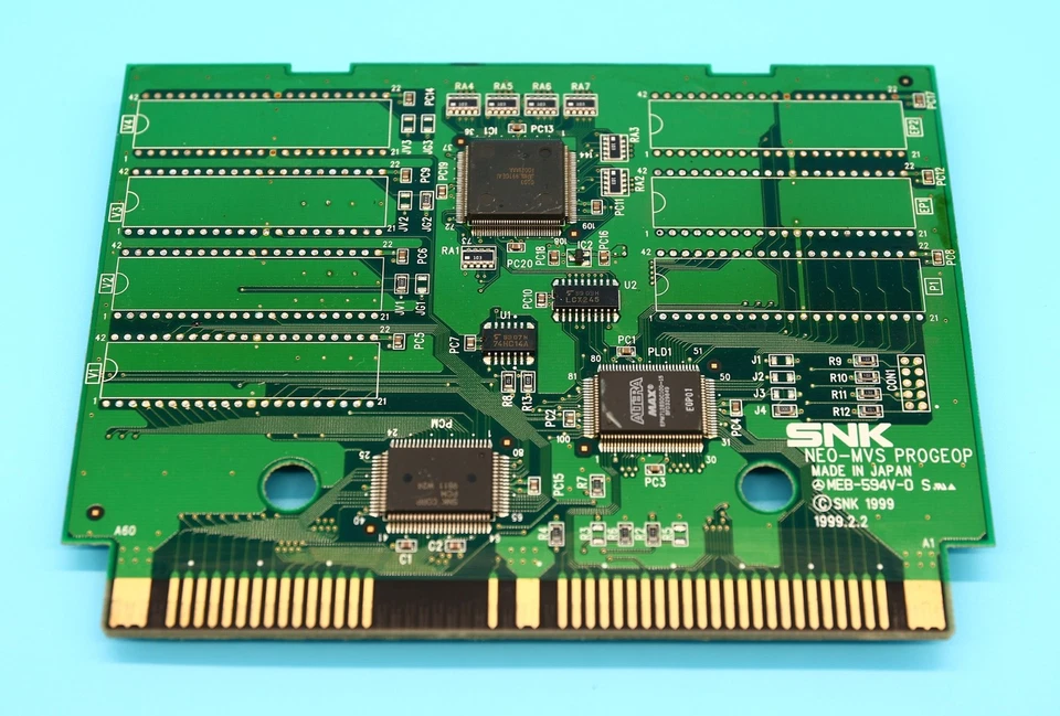 Placa de circuito PCB NEO-MVS PROGEOP • SNK Neo Geo OEM juego genuino JAMMA Arcade Foto 1 de 1