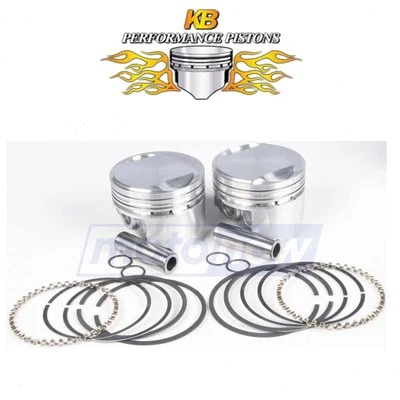 KB Cast Piston Set for 1986-1999 Harley Davidson FXSTC Softail Custom - pj Foto 1 de 4