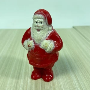 Vintage IRWIN USA Hard Plastic Santa Candy Container/Decoration 4.75" x 2.75" - Picture 1 of 5