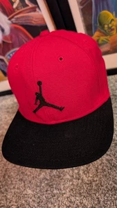 Air Jordan True Nike Pro Jumpman Classics Snapback Black Red Hat Cap NBA MJ - Picture 1 of 13