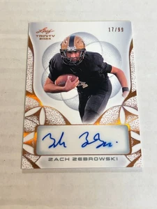 2024 FOGLIA TRINITÀ ZACH ZEBROWSKI 17/99 LAMINA BRONZO XRC AUTO SIU SP JQ1 - Foto 1 di 2