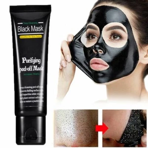 Shrink Pore Face Mask Bamboo Charcoal Peeling Off Black Mask Blackhead Remover - Picture 1 of 10