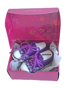 Lorifina Doll Sport Shoes Sneakers Purple with Skulls Hasbro 2008 w/Box New HTF - Picture 1 of 8