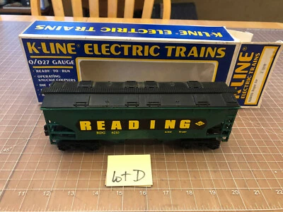 K-Line Train Green READING LINE RDG 6210 Covered Hopper Car K-6210 NICE Lot D - Image 1 of 4