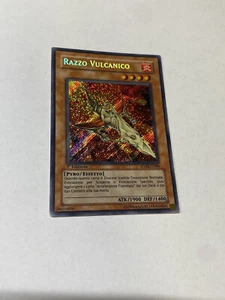 ITALIAN Yugioh Volcanic Rocket 1st Edition Secret Rare FOTB-IT000 - Picture 1 of 2