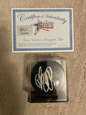 Disco Buffalo Sables firmado por Drew Stafford con certificado de autenticidad Foto 1 de 2