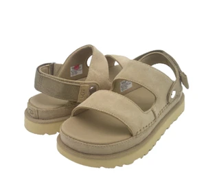 UGG GOLDENSTAR GLIDE SANDALIA MUJER GAMUZA ARENA EE. UU. 8,5 / REINO UNIDO 6,5 / UE 39,5 - Imagen 1 de 7