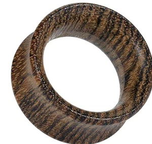 Matched Wood Organic Tunnel Plugs Double Flared Elegant 2 Piece (A/2/1/510) - Picture 1 of 1