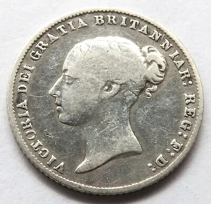 6 PENCE 1866 (36) GREAT BRITAIN , SILVER .925 , 19.4 mm , 2.56 g - Picture 1 of 2