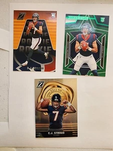 C.J. Stroud 2023 Rookie Card Lot All 3 Pictured Houston Texans - Bild 1 von 7