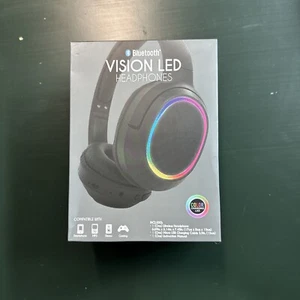 Bluetooth Vision Led Headphone Color Changing Wireless Smartphone/MP3/Gaming - Picture 1 of 6