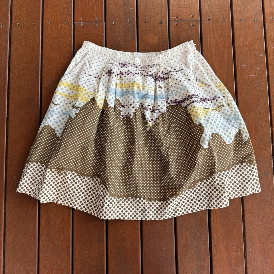 Saia de malha Dove tamanho XS A linha bolinhas casual - Imagem 1 de 4