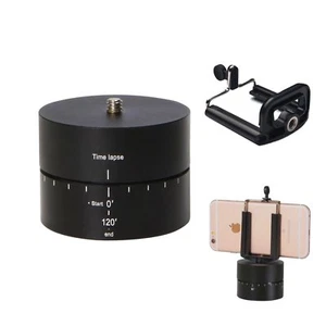 120mins 360 Degrees Panning Rotating Time Lapse Stabilizer Tripod Adapter+Holder - Picture 1 of 5