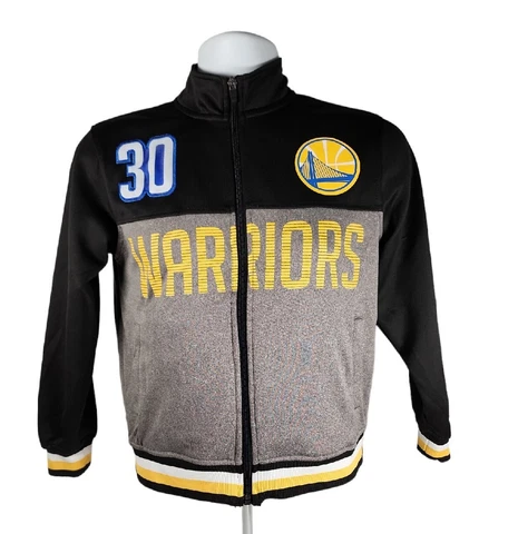 NBA Golden State Warriors Stephon Curry 30 Jacket Zip Up Child M 10/12 Cover