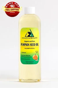 PUMPKIN SEED OIL REFINED ORGANIC by H&B Oils Center COLD PRESSED 100% PURE 36 OZ - Picture 1 of 12