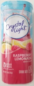 NEW CRYSTAL LIGHT RASPBERRY LEMONADE DRINK MIX 12 QUARTS - Picture 1 of 1