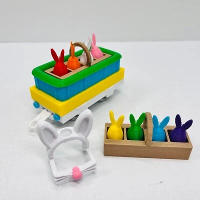 Thomas & Friends Trackmaster Tren de Pascua con Cara de Conejo (Azul) - Personalizado ¡LEER! Foto 1 de 4