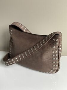 Marni Leather Crossbody Studded Bag Brown Italy Vintage Archive Rare