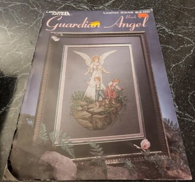 DL25 LEISURE ARTS 1993, GUARDIAN ANGEL BOOK 2 CROSS STITCH PATTERN LEAFLET - Image 1 of 2