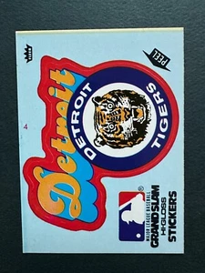 Pegatinas Fleer Grand Slam Hi-Gloss Team 1979 Detroit Tigers casi nuevas - Imagen 1 de 2