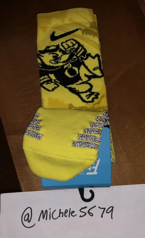 Nike Doernbecher Freestyle Oregon Ducks Football Stomp Cancer Socks Size 2XL New Cover