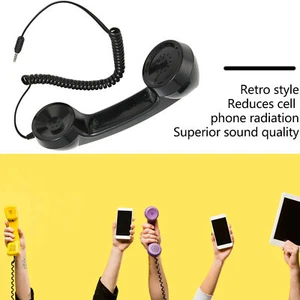 Retro Telefon Słuchawka Wielofunkcyjna odporna na promieniowanie Ręczny odbiornik telefonu komórkowego - Zdjęcie 1 z 12