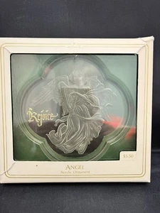 Vintage Hallmark Holiday Highlights ornamento acrilico angelo gioire nuovo con scatola - Foto 1 di 2