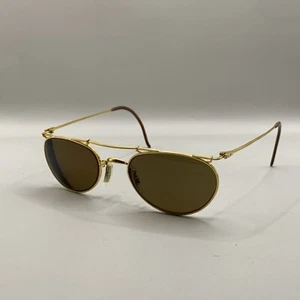 Ray Ban Sunglasses Oval Gold Wire B&L Vintage Steampunk Deco Metals - Picture 1 of 9