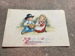 Postal De Colección Una Pascua Brillante y Alegre Sea Tuya Buen Estado #461 EE. UU. - Imagen 1 de 2