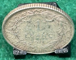 1911 Belgium 1 Franc - Picture 1 of 6