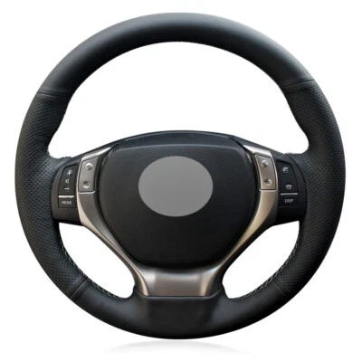 Cubierta de volante Alcantara envoltura de rueda de cuero real para LEXUS GS350 2012-14 A Foto 1 de 4